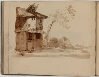 Casa con árboles