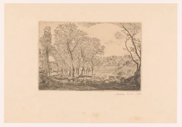 Paisaje con álamos frente al mar
La mare aux peupliers