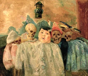 Pierrot y los esqueletos