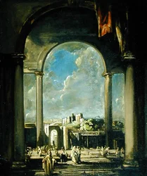 Figuras bajo un arco