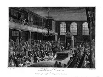 La Cámara de los Comunes, Londres, 1804