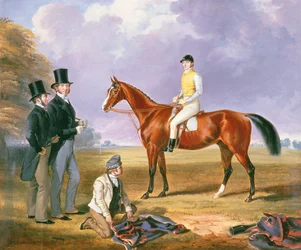 Dr. Fothergill Rowlands de Nantyglo en el Caballo de Tom Llewelyn Brewer, 