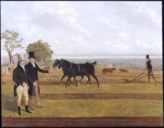 Sir Charles Morgan en el Castleton Ploughing Match