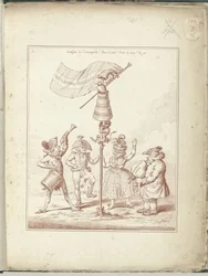 Título presente de la serie Hollandia Regenerata, 1795 Hollandia Regenerata (título sobre objeto) Hollandia Regenerata (título de la serie)