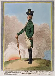 Un hombre de importancia, publicado por Hannah Humphrey en 1799