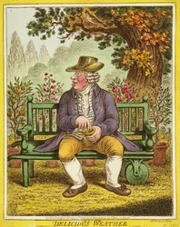 Clima delicioso, publicado por Hannah Humphrey, 1808