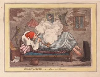 Lujo alemán o reposo a la alemana, pub. 1800