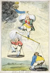 Jack a Ambos Lados, publicado por William Humphrey en 1783