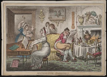 Armonías matrimoniales, publicado por Hannah Humphrey, 1805