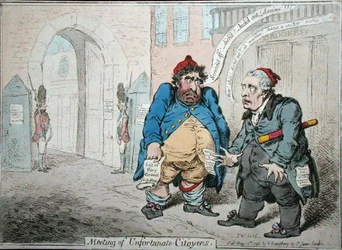 Reunión de Ciudadanos Desafortunados, publicado por Hannah Humphrey en 1798