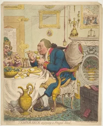 La Templanza Disfrutando de una Comida Frugal, 28 de julio de 1792