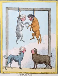 El Impuesto del Perro, publicado por Hannah Humphrey en 1796
