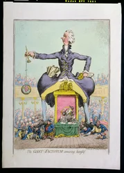 El gigante factótum divirtiéndose, publicado por Hannah Humphrey en 1797