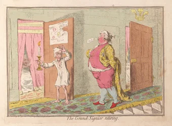 El Gran Señor retirándose, pub. 1796
