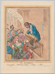 El estrado. Vox Populi ¡Queremos una jarra! ¡Una jarra! ¡Una jarra!
