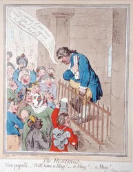 El estrado, publicada por Hannah Humphrey en 1796