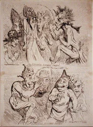 La Asamblea Nacional petrificada y La Asamblea Nacional revivificada, publicadas por S.W. Fores en 1791