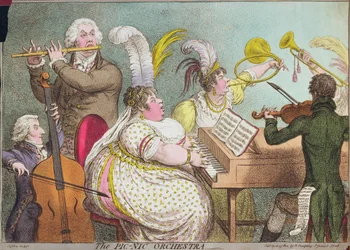 La Orquesta Pic-Nic, pub. por Hannah Humphrey, 1802