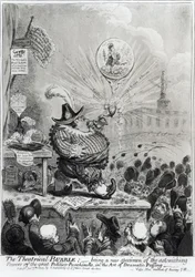 La burbuja teatral... publicada por Hannah Humphrey (fl.1778-1822) 1805