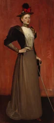 Maggie Hamilton (Sra. de A.N. Paterson) (óleo sobre lienzo)
