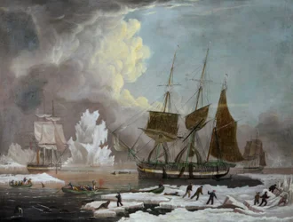 Hull Whaler, "Harmony" (óleo sobre lienzo)