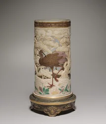 Jarrón, fabricante Fábrica de Porcelana de Worcester, 1873