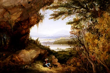 Escena en el Hudson Rip Van Winkle