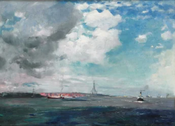 New Brighton desde el Mersey, 1907