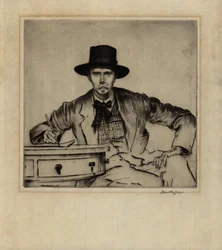 Retrato del grabador J. Hamilton Hay, 1915