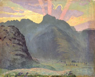 Amanecer en el Distrito de los Lagos, 1915