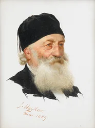 Estudio de un caballero con barba, 1889
