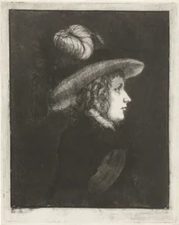 retrato, de, un, mujer, con, un, sombrero señora peligro
