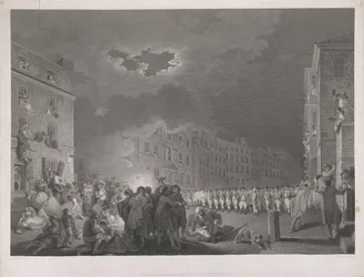 El motín en Broad Street el siete de junio de 1780