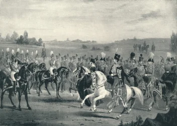 Revisión de los 1ros Guardias de Vida y 8vos Húsares, 4 de junio de 1842, 1842-1909