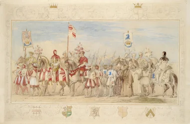 William Earl of Craven, Knight of the Griffin y Henry de la Poer Beresford, marqués de Waterford, Knight of the Dragon, 1839