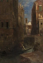 Mirando hacia San Giorgio dei Greci, Venecia, 1844
