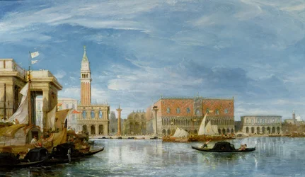 Vista del Molo y el Palazzo Ducale en Venecia