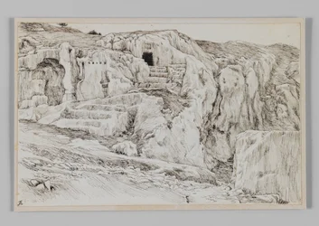 Tumbas antiguas, Valle de Hinnom, ilustración de La Vida de Nuestro Señor Jesucristo