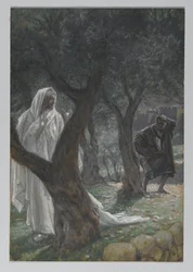 Aparición de nuestro Señor a San Pedro, ilustración de La vida de nuestro Señor Jesucristo, 1886-94