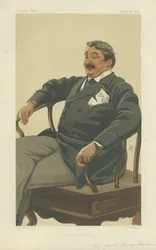 Coronel James Farquharson de Invercauld, El casero de la Reina, 26 de agosto de 1876, caricatura de Vanity Fair