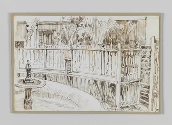 Jardín de los derviches danzantes en Cairo, ilustración de La Vida de Nuestro Señor Jesucristo