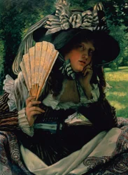 Chica con un abanico, c.1870-71