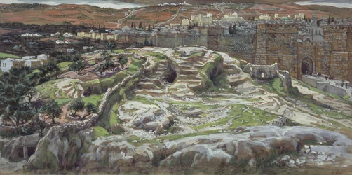 El Gólgota y el Santo Sepulcro en tiempos de Nuestro Señor, ilustración para «La vida de Cristo», ca. 1886-94