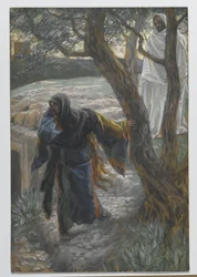 Jesús aparece a María Magdalena, ilustración de La vida de nuestro Señor Jesucristo, 1886-94