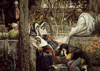 Jesús en Betania, ilustración para La Vida de Cristo, c.1886-96