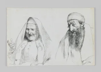 Judío y judía, ilustración de La Vida de Nuestro Señor Jesucristo