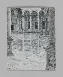 Pórtico de la Mezquita de Mohamet-Ali, ilustración de La vida de Nuestro Señor Jesucristo