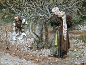 La Higuera Estéril, ilustración de La Vida de Cristo, c.1886-94