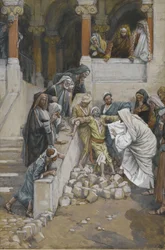 El hombre ciego y mudo poseído por demonios, ilustración de La vida de nuestro Señor Jesucristo