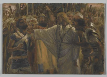 La curación de Malco, ilustración de La vida de Nuestro Señor Jesucristo, 1886-94